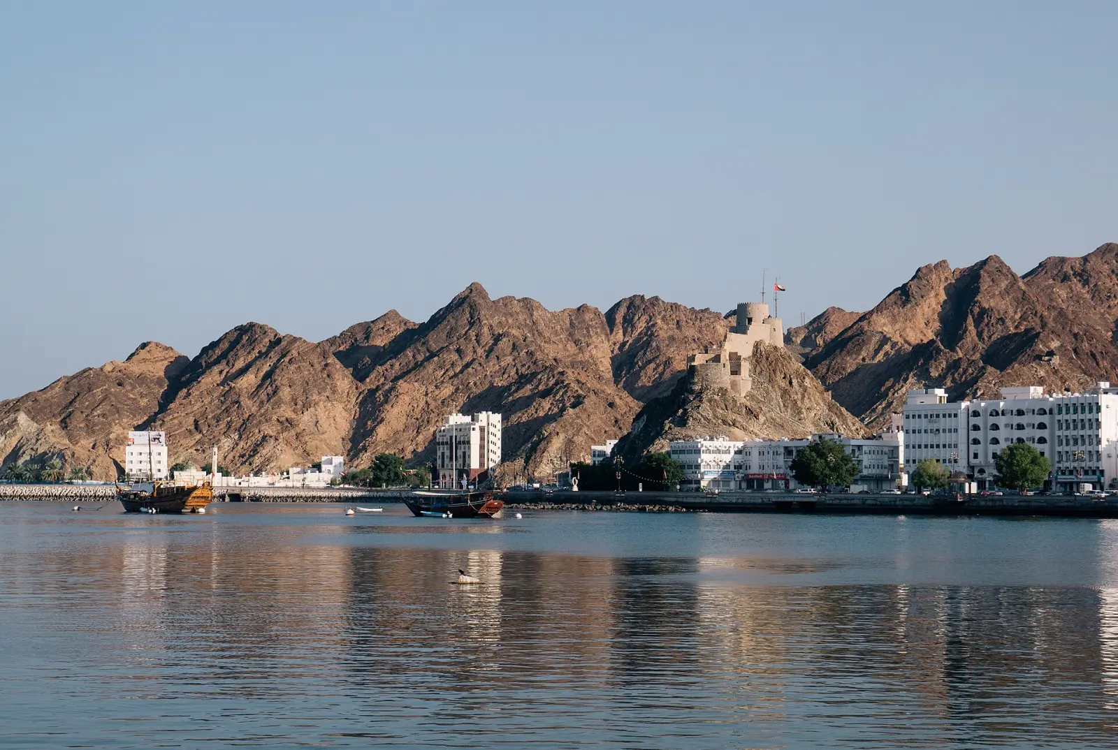 Muttrah Bay framed by Muscat's mountains