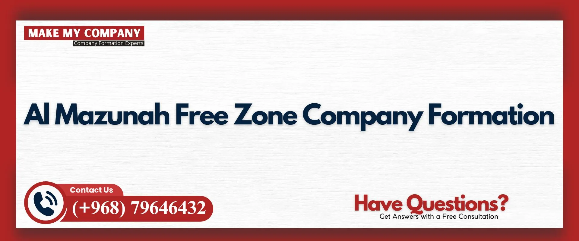 Al Mazunah free zone company formation