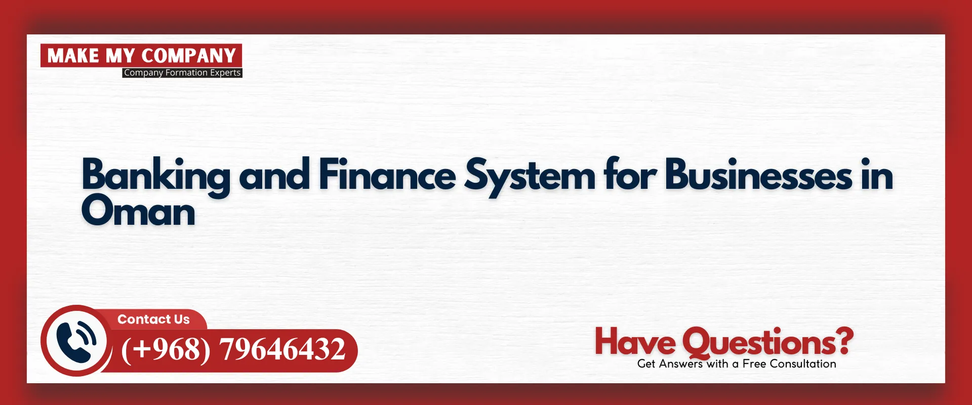 Banking and finance system for businesses in Oman