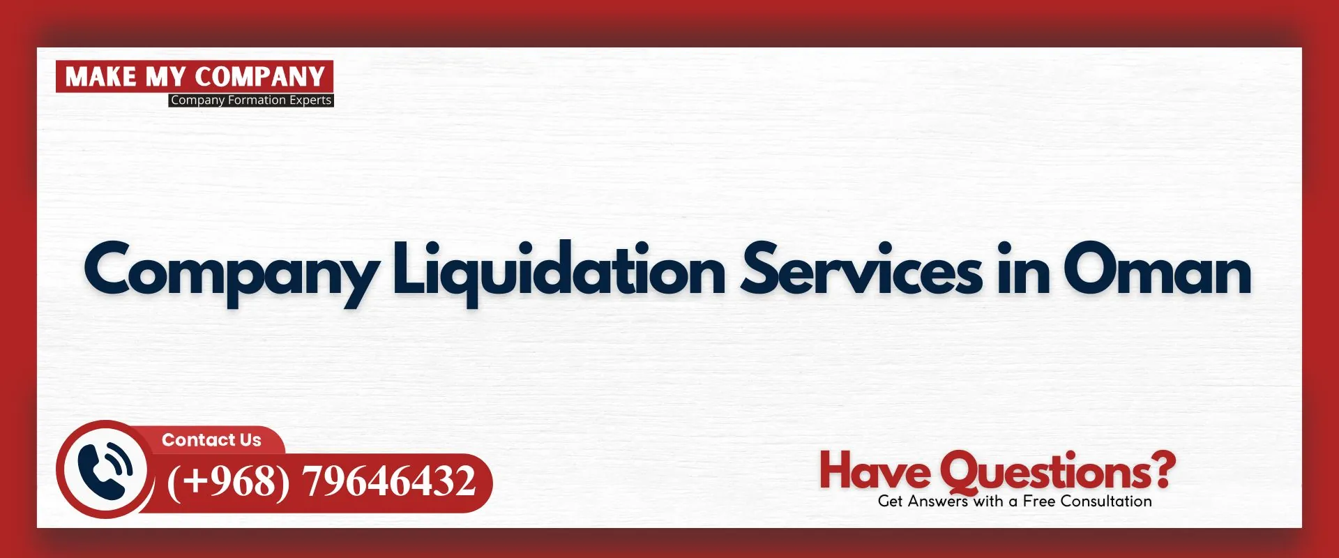 Company liquidation services in Oman