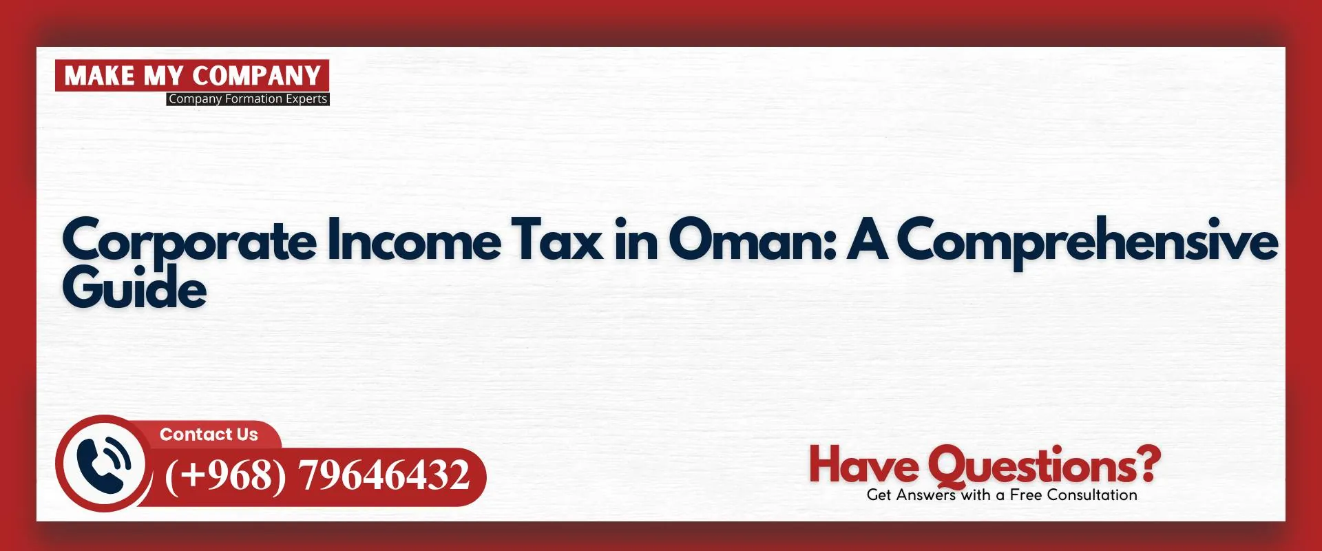 Corporate income tax in Oman a comprehensive guide
