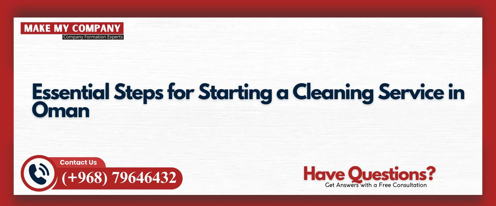 Essential steps for starting a cleaning service in Oman