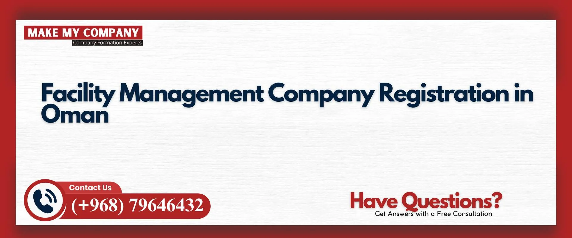 Facility management company registration in Oman