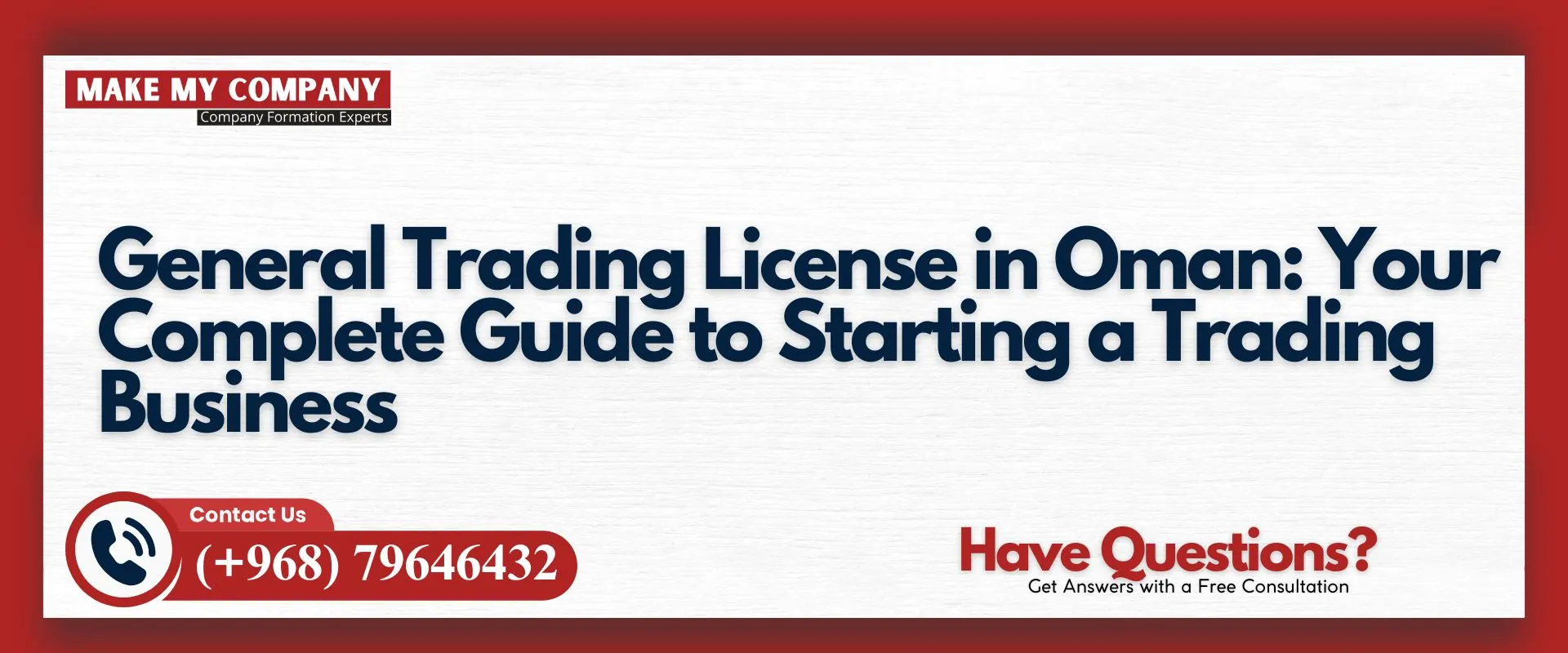 General trading license in Oman