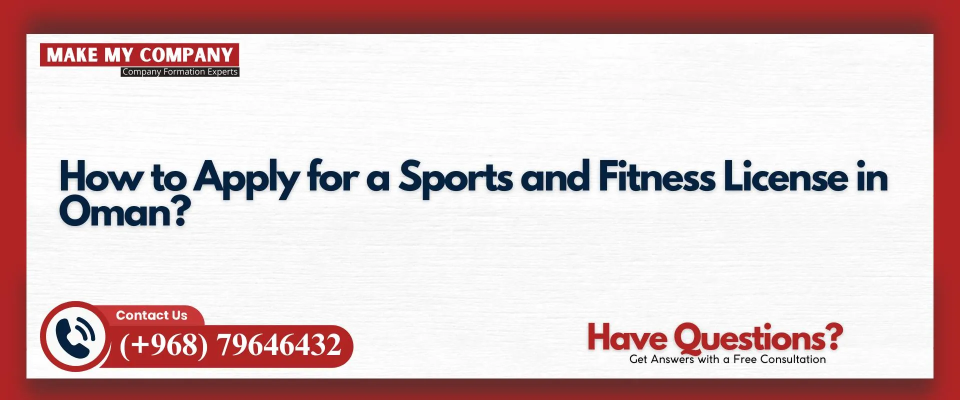 How to apply for a sports and fitness license in Oman