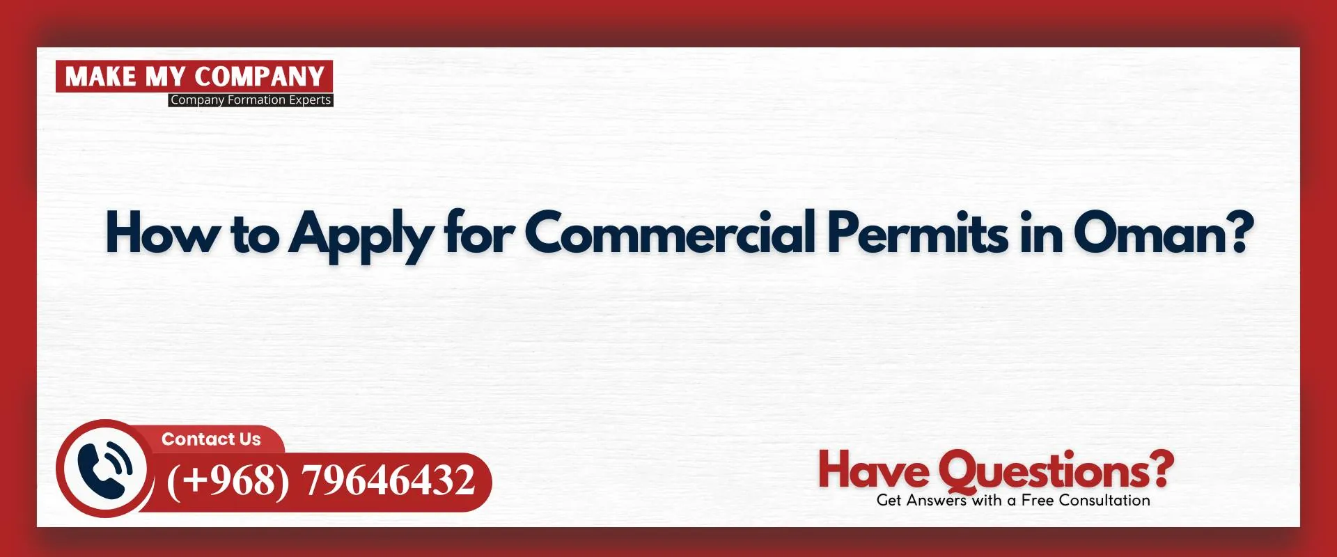 How to apply for commercial permits in Oman