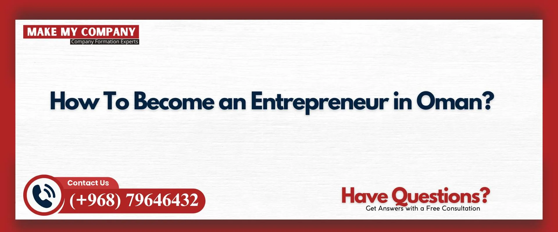 How to become an entrepreneur in Oman