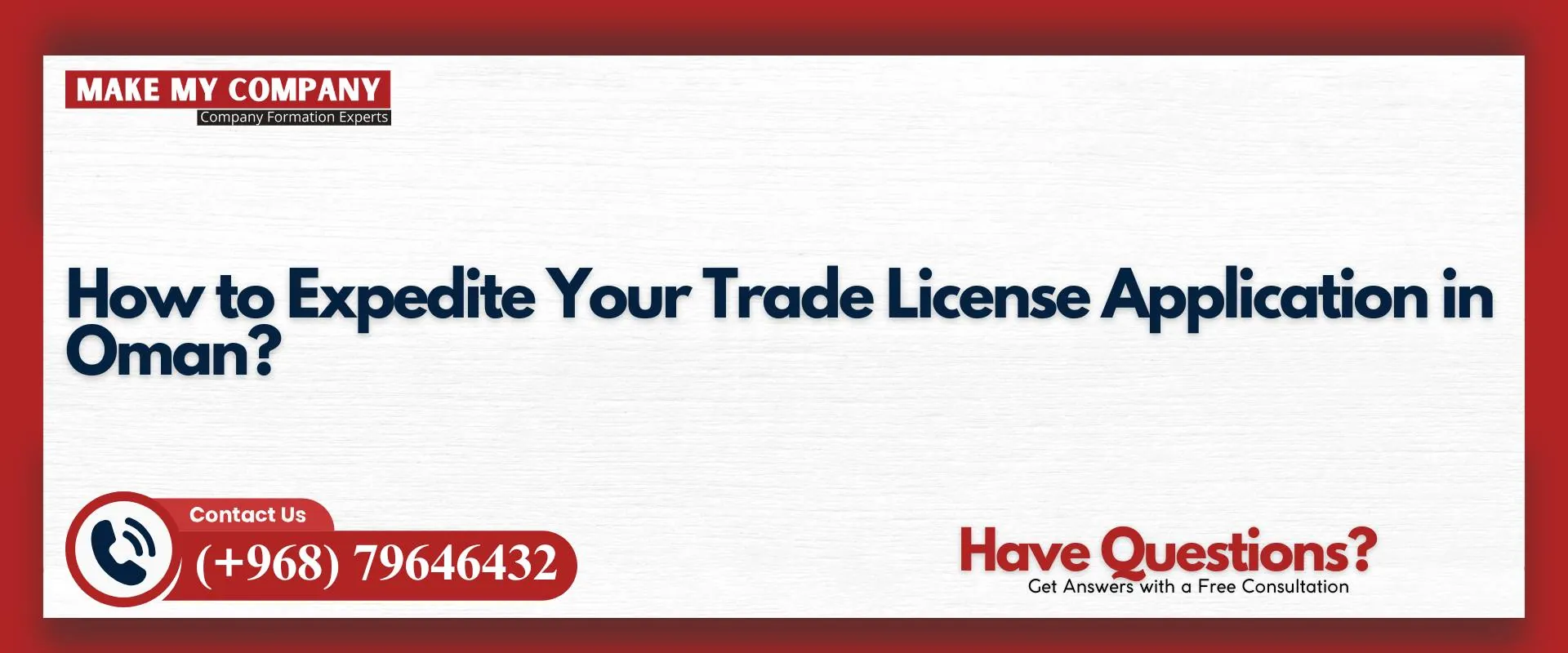 How to expedite your trade license application in Oman