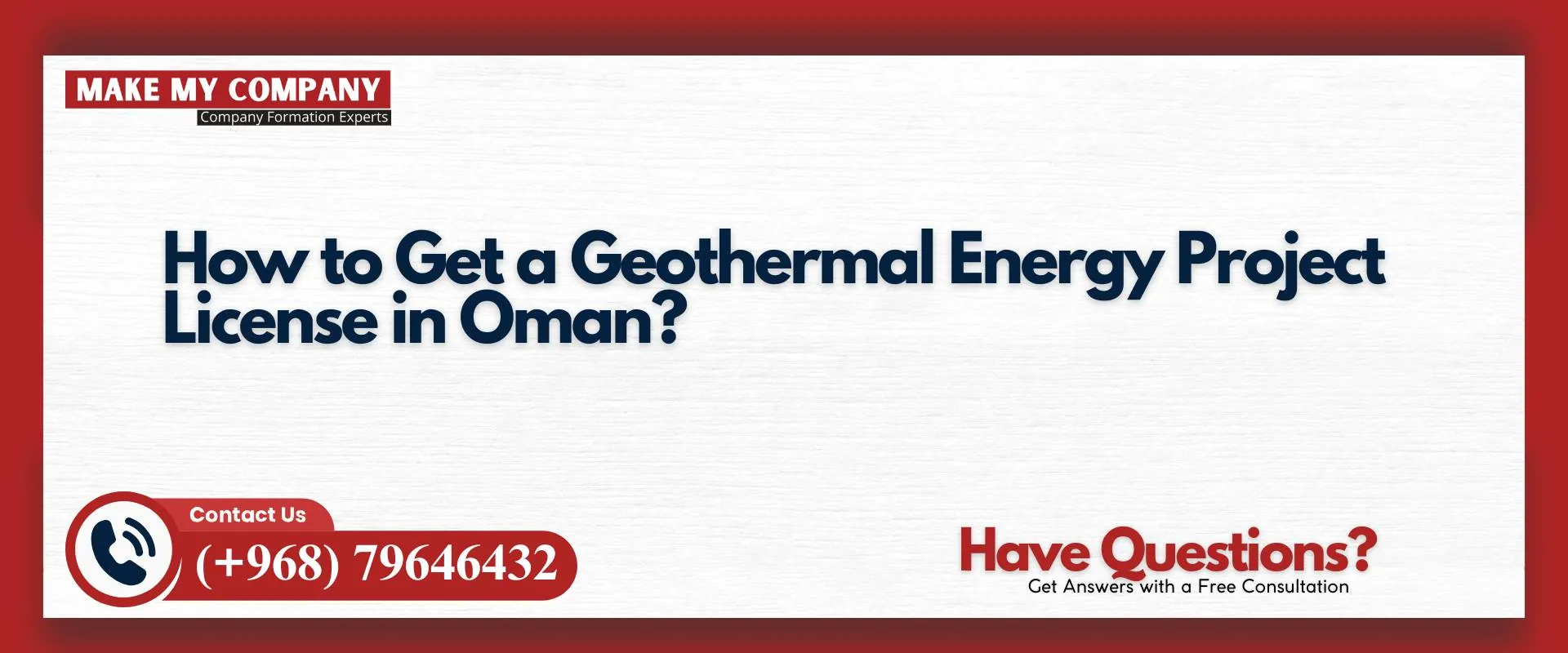 How to get a geothermal energy project license in Oman
