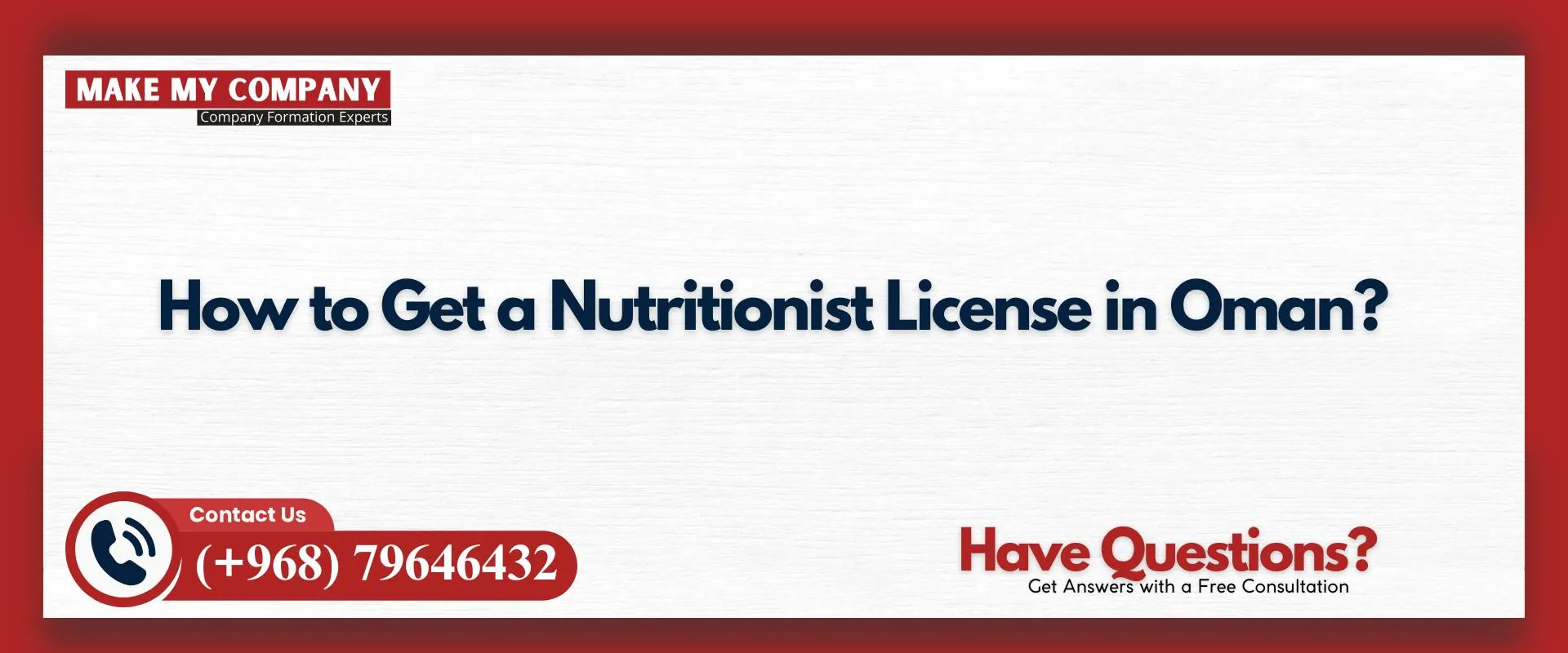 How to get a nutritionist license in Oman
