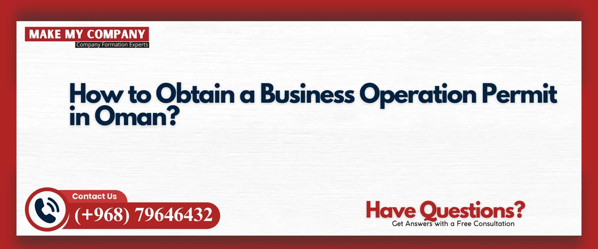 How to obtain a business operation permit in Oman