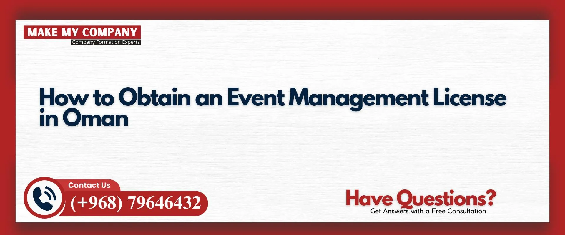 How to obtain an event management license in Oman