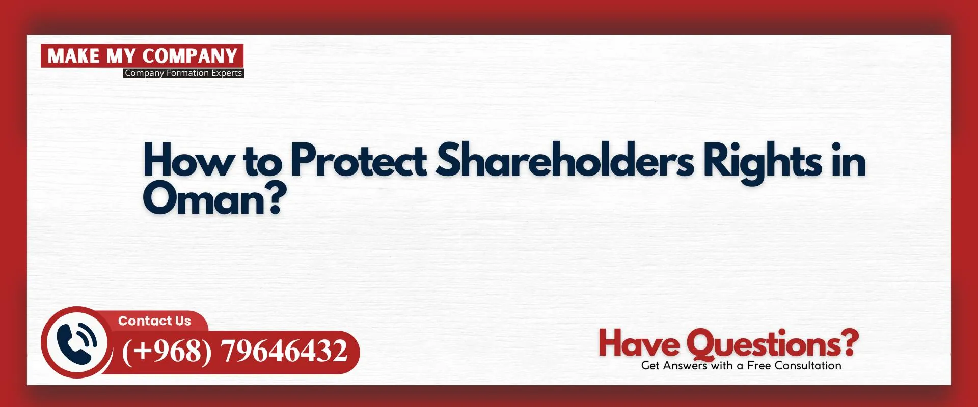 How to protect shareholders rights in Oman