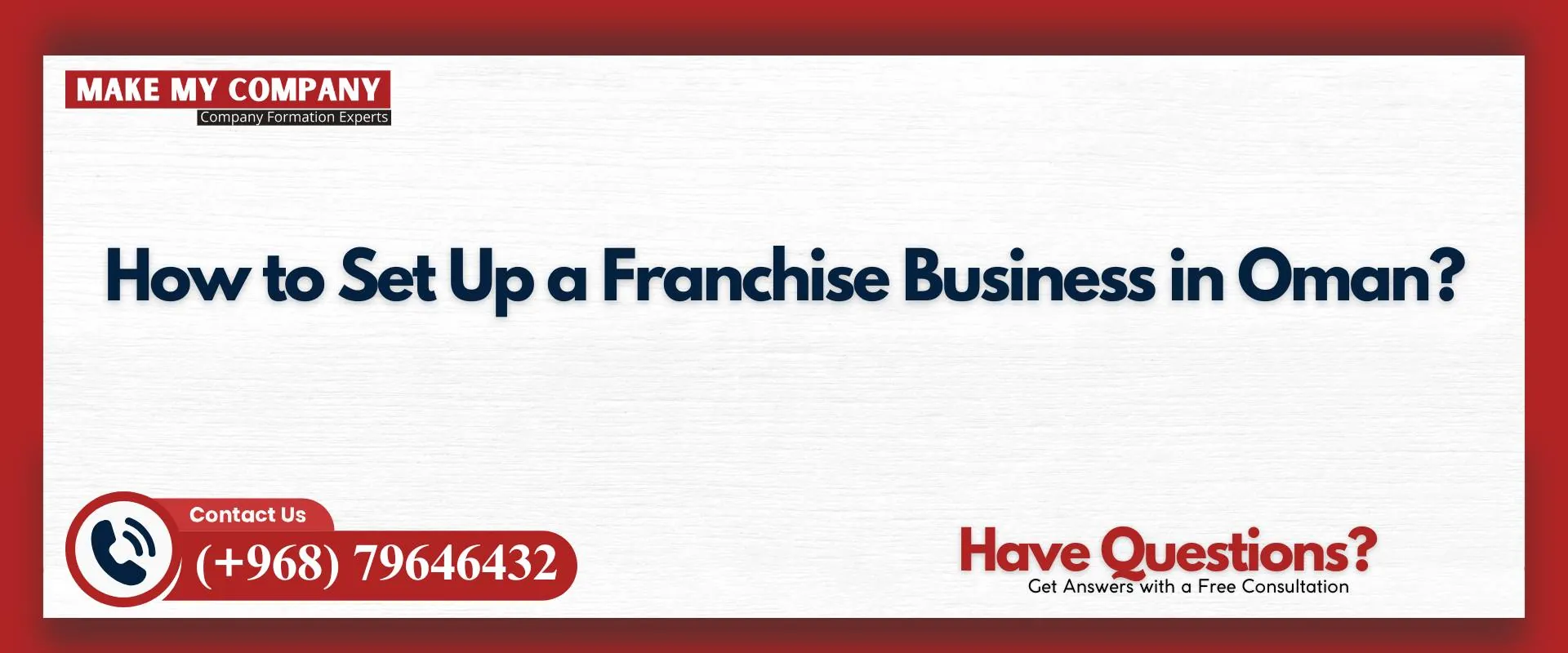 How to set up a franchise business in Oman