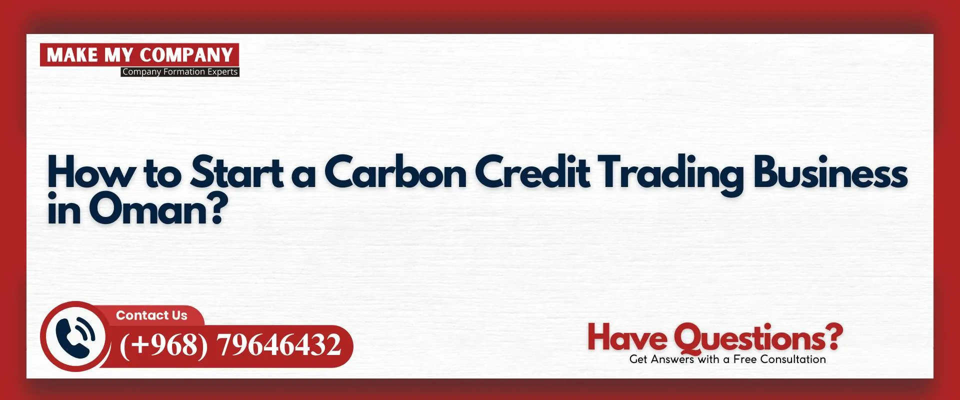How to start a carbon credit trading business in Oman