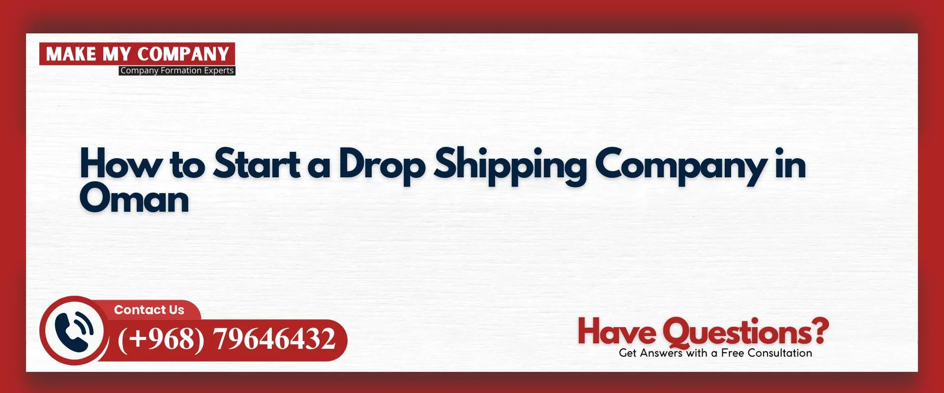 How to start a drop shipping company in Oman