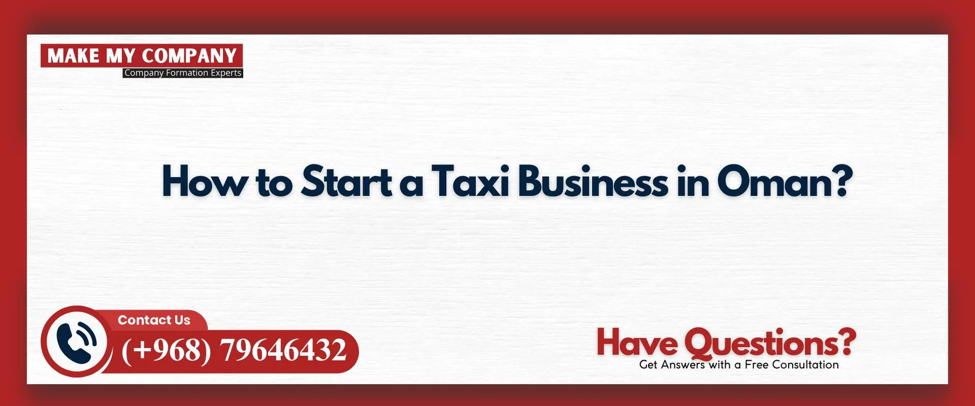 How to start a taxi business in Oman