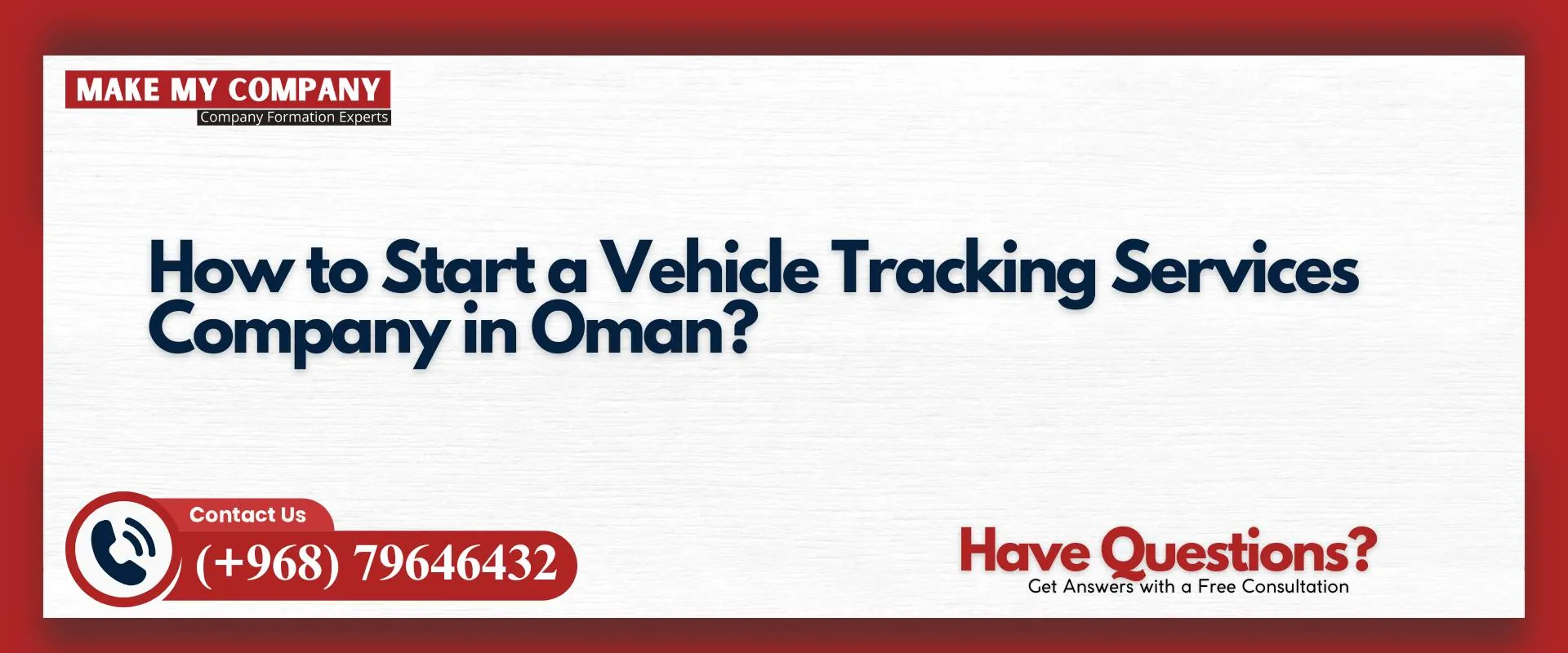 How to start a vehicle tracking services company in Oman