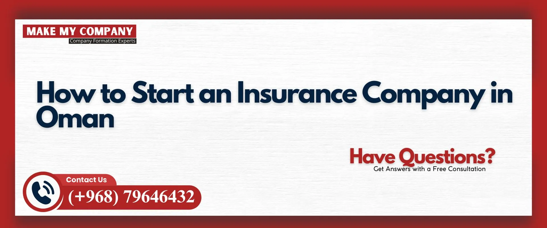 How to start an insurance company in Oman
