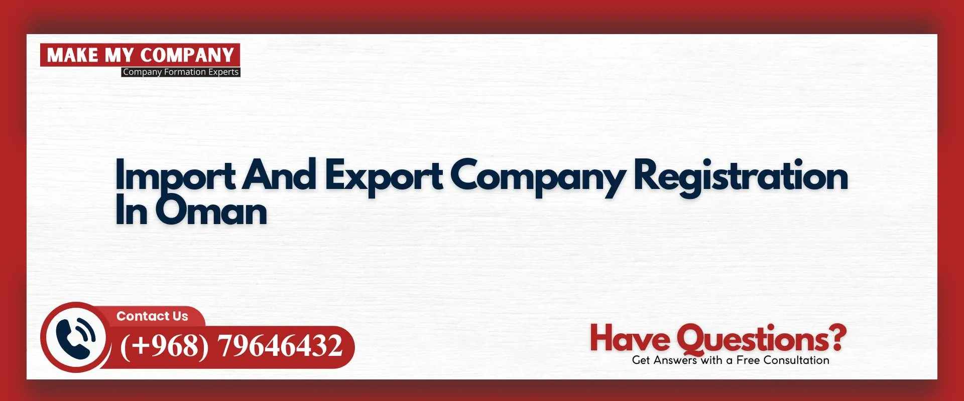 Import export license in Oman