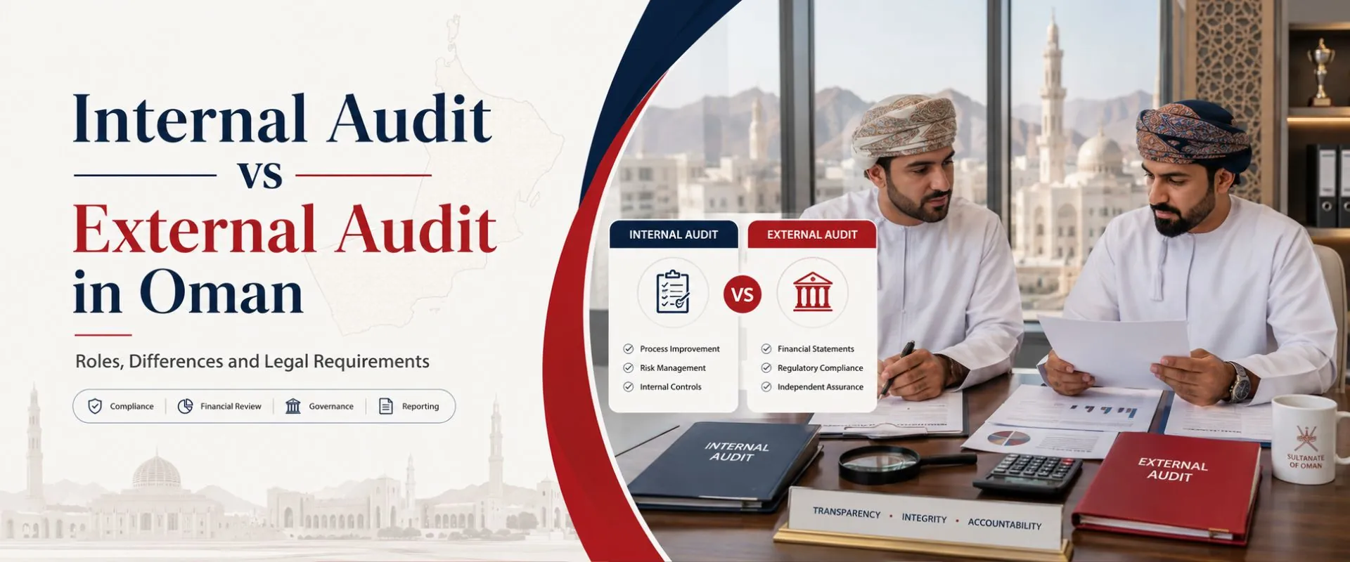 Internal vs external audit Oman – guide