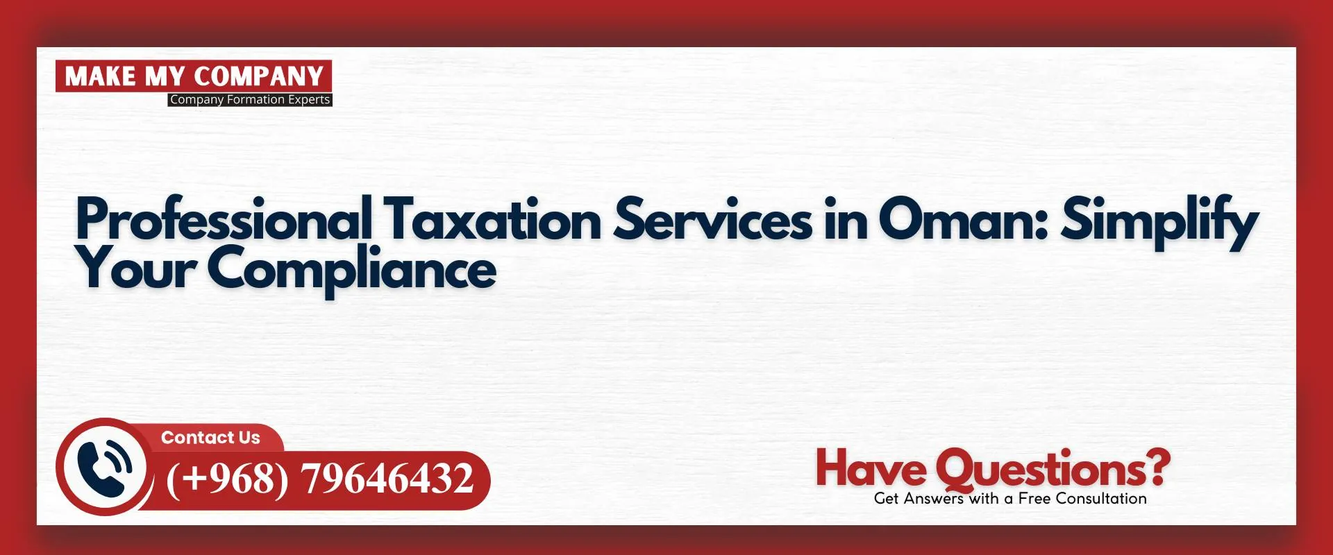 Professional taxation services in Oman simplify your compliance