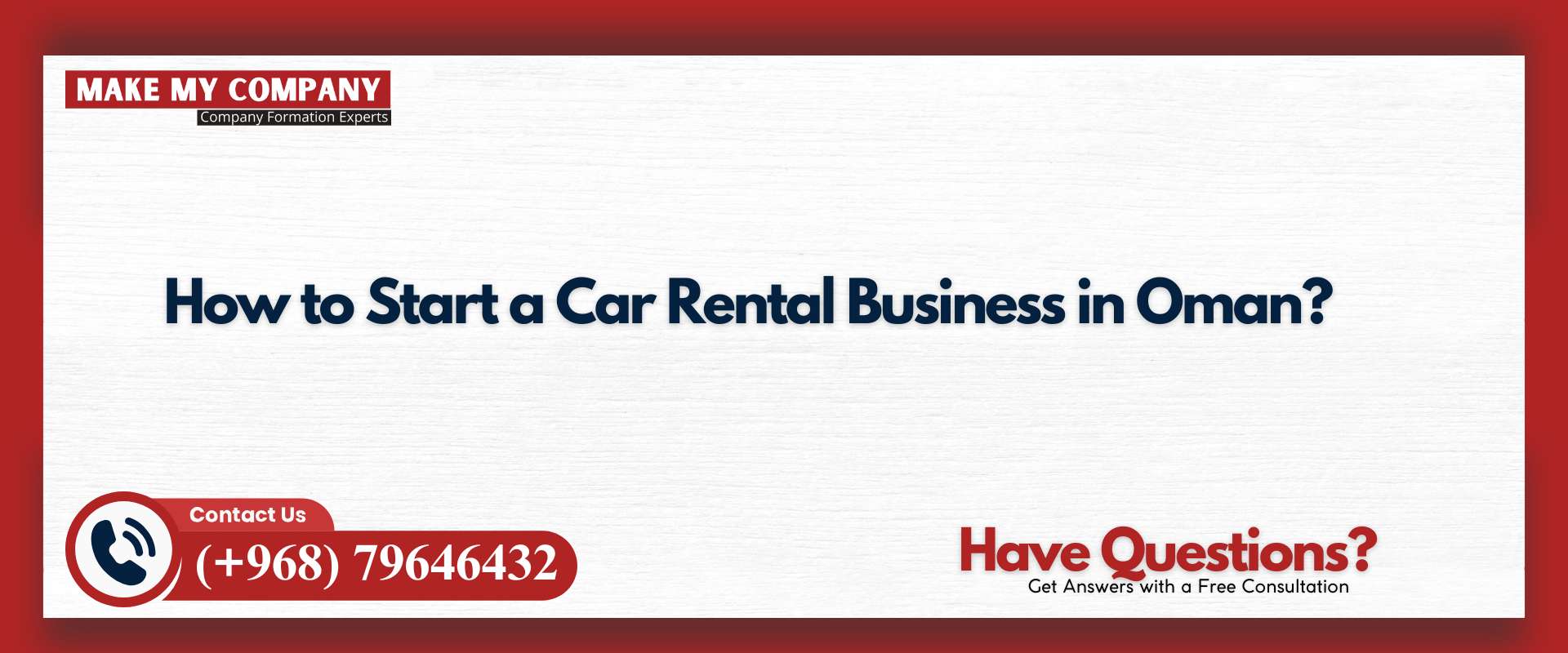 How to Start a Car Rental Business in Oman