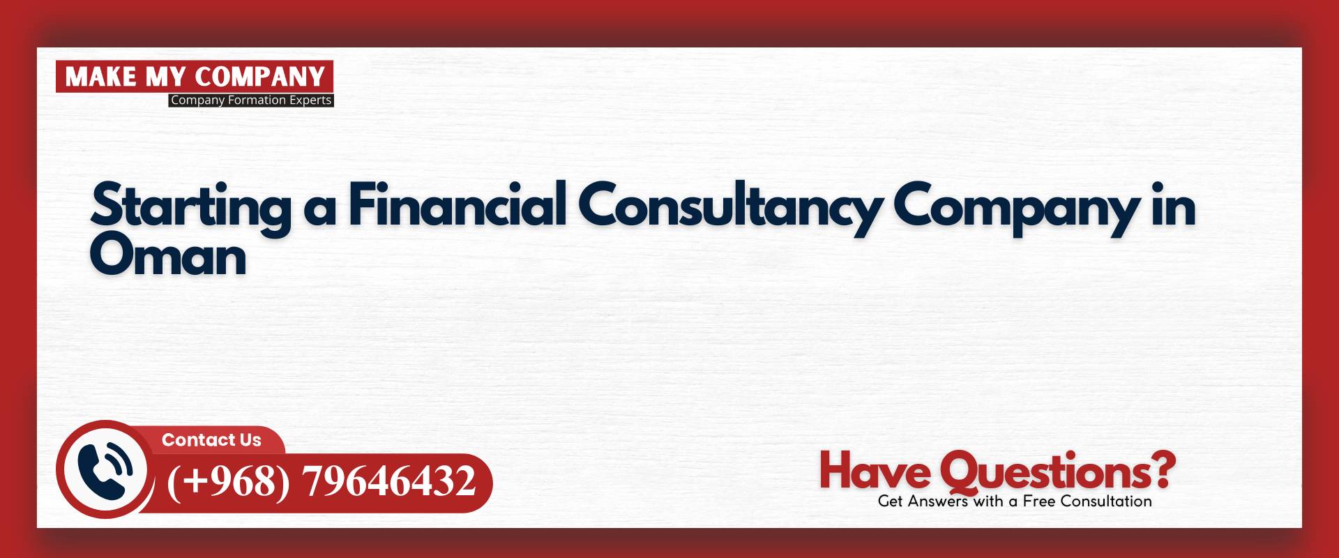 Starting a Financial Consultancy Company in Oman