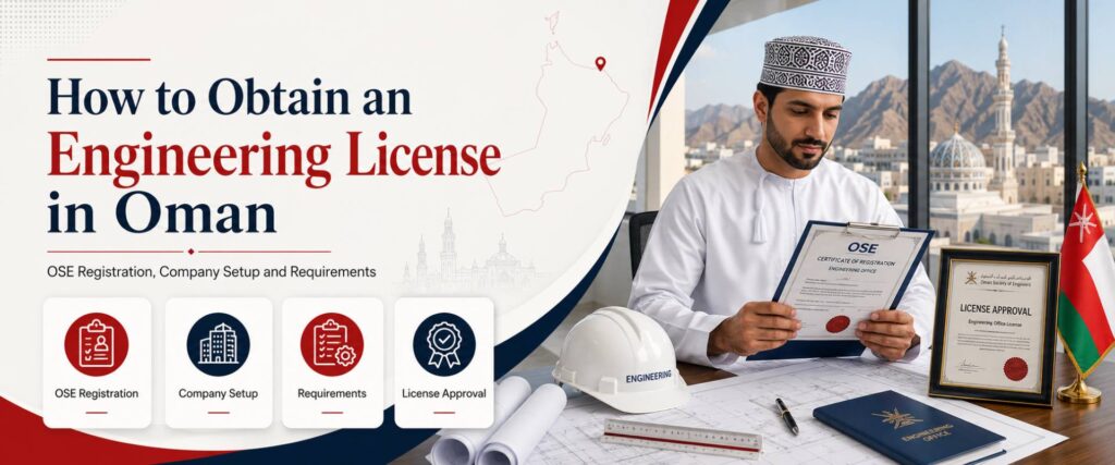 Obtain Engineering license in oman