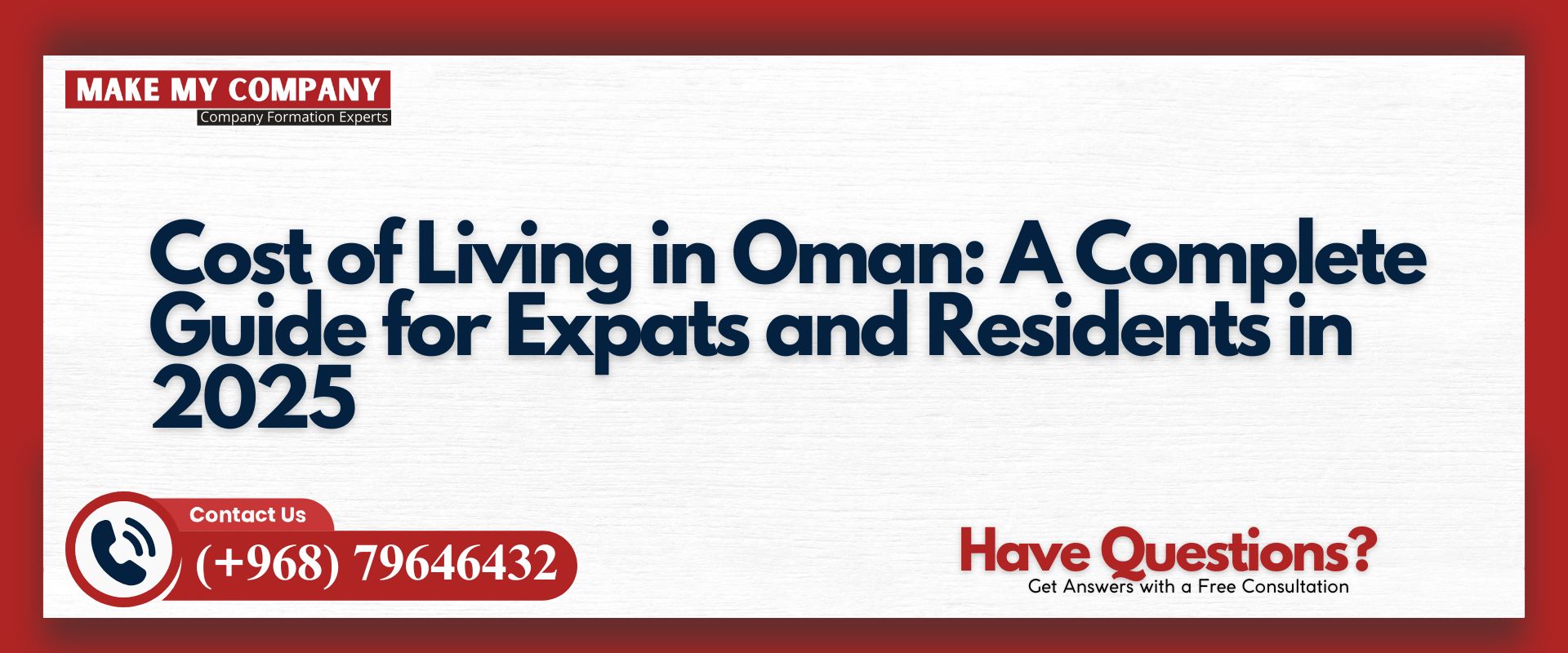 Cost of Living in Oman