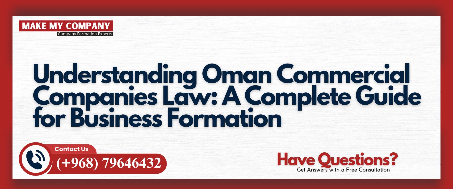 Understanding Oman Commercial Companies Law