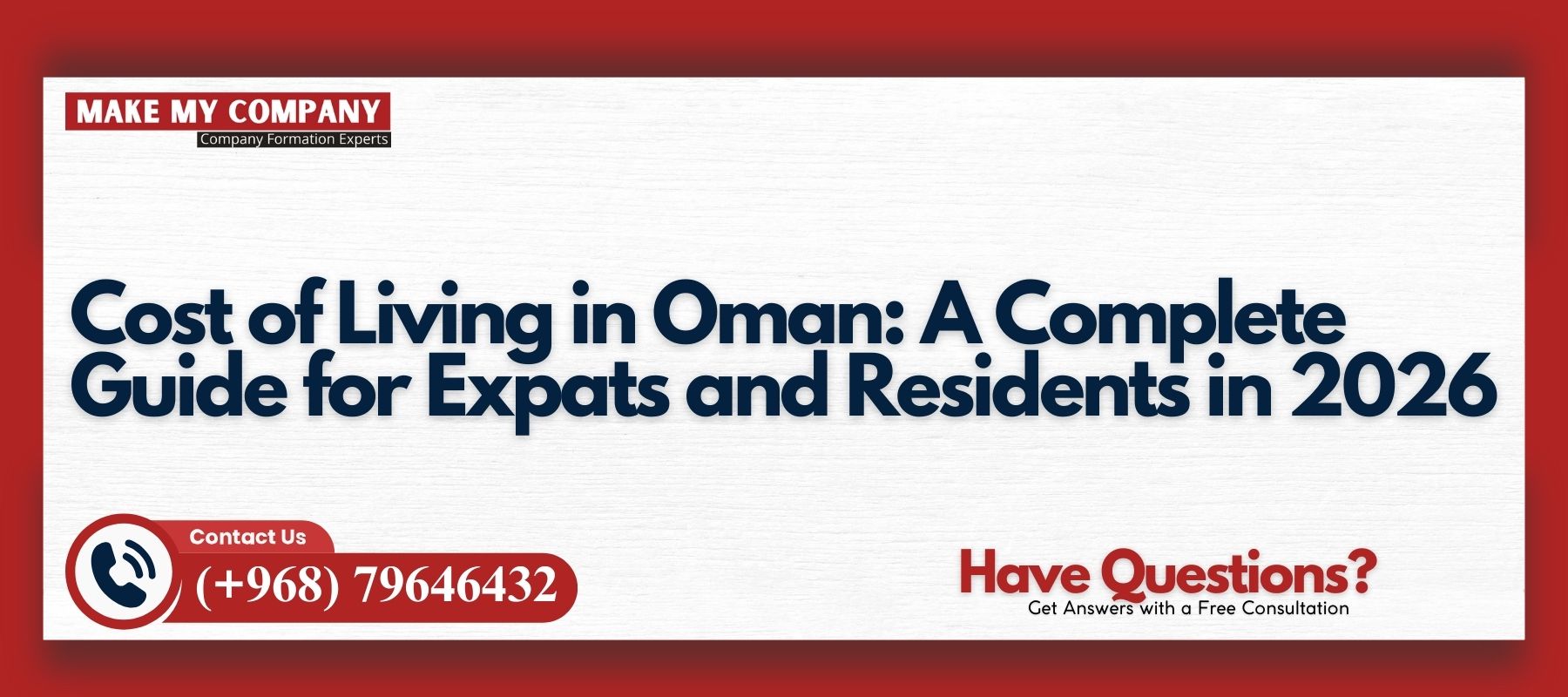 Cost of Living in Oman