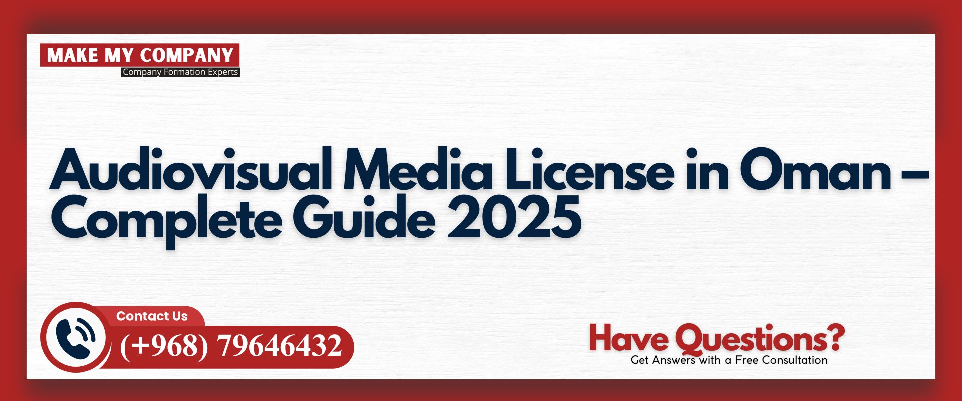 Audiovisual Media License in Oman