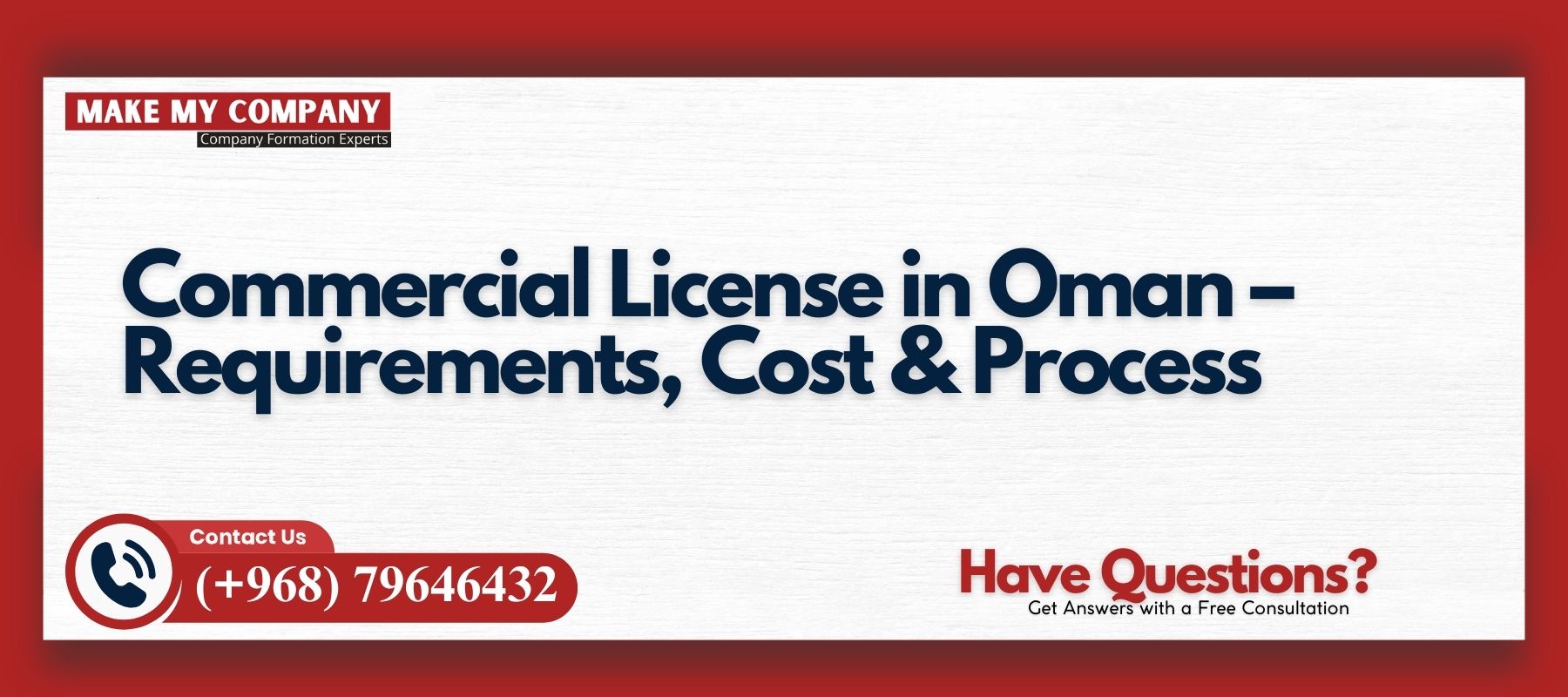 Commercial License in Oman