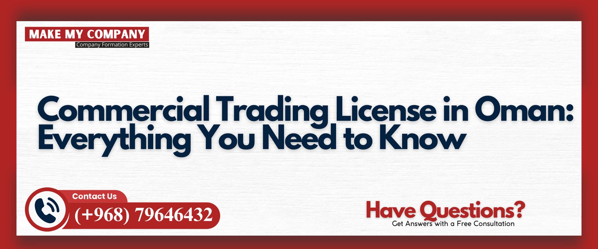 Commercial Trading License in Oman