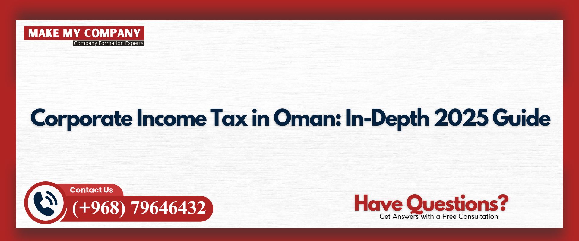 Corporate Income Tax in Oman