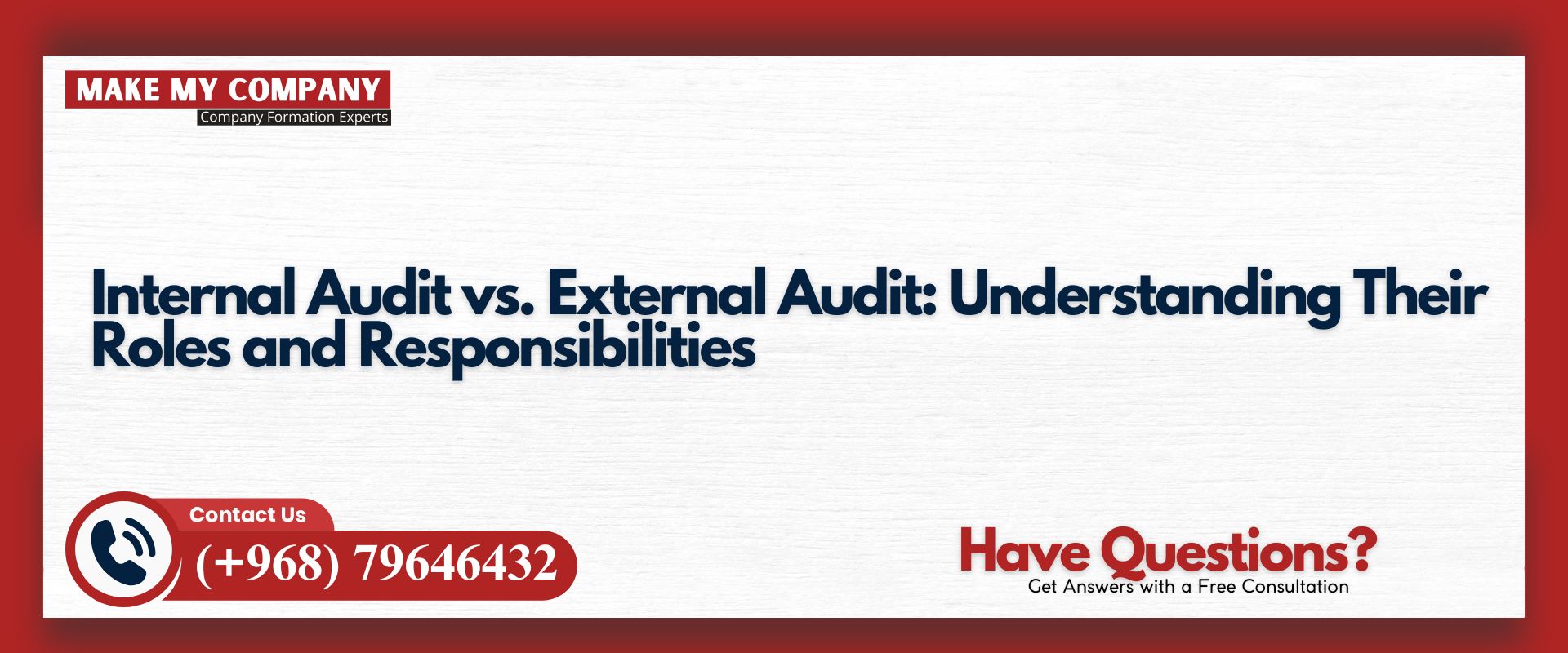 Internal Audit vs. External Audit