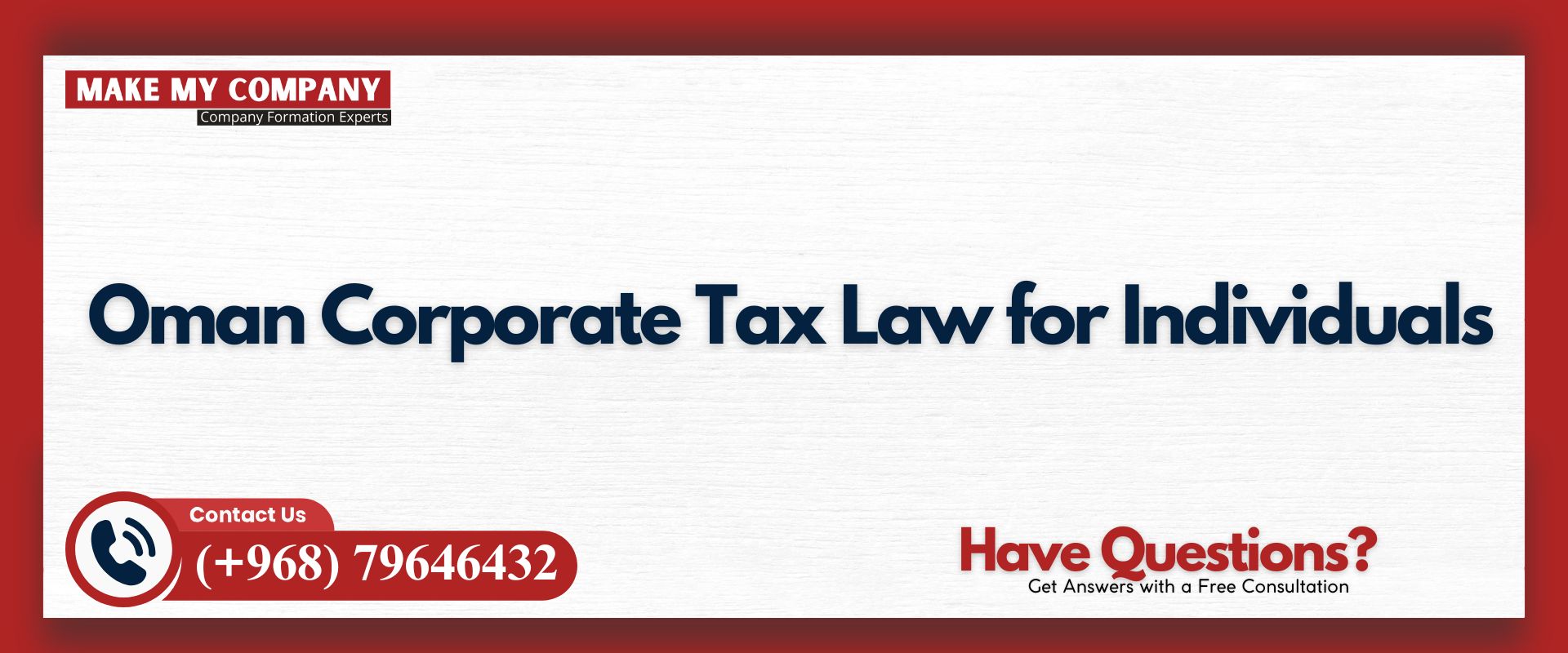 Oman Corporate Tax Law for Individuals