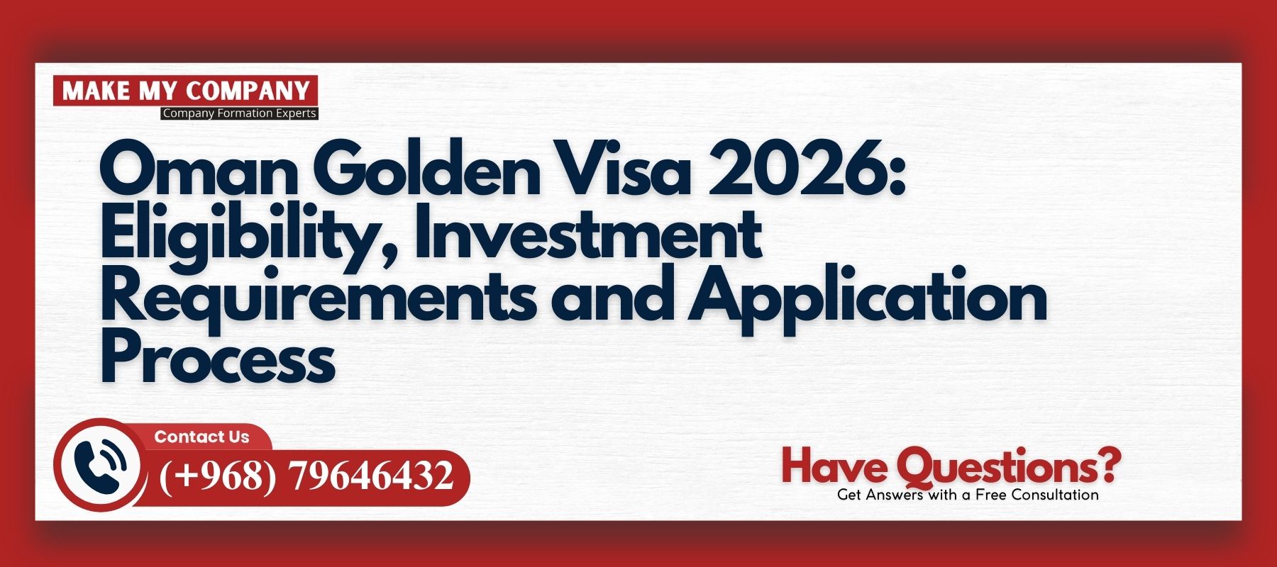 Oman Golden Visa 2026