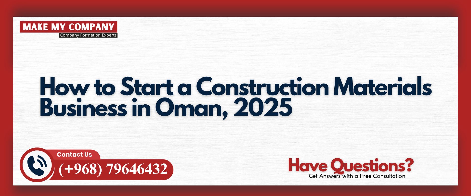 Construction Materials Business in Oman