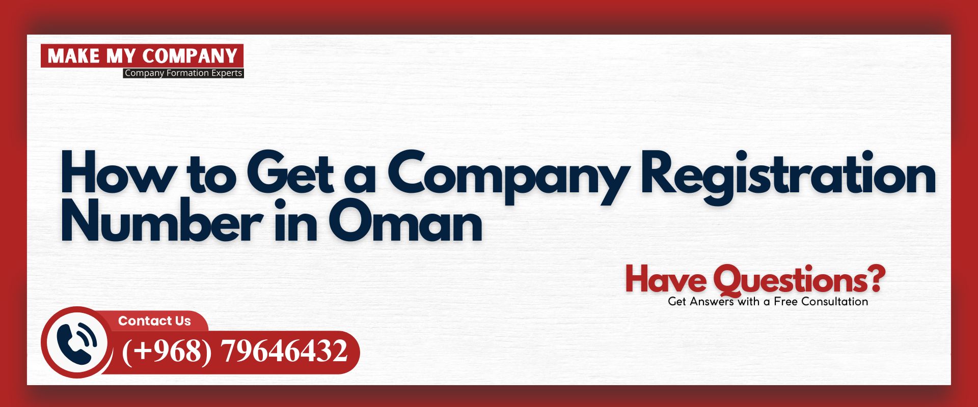 Company Registration Number in Oman