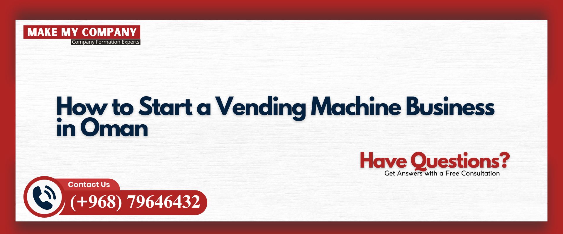 How to Start a Vending Machine Business in Oman