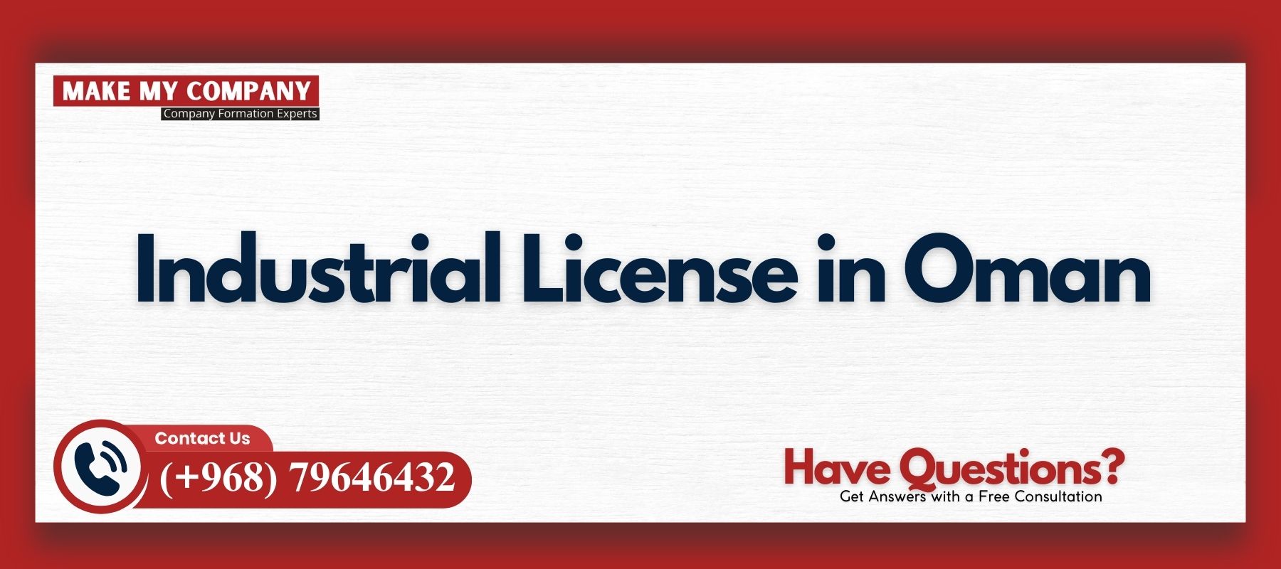 Industrial License in Oman