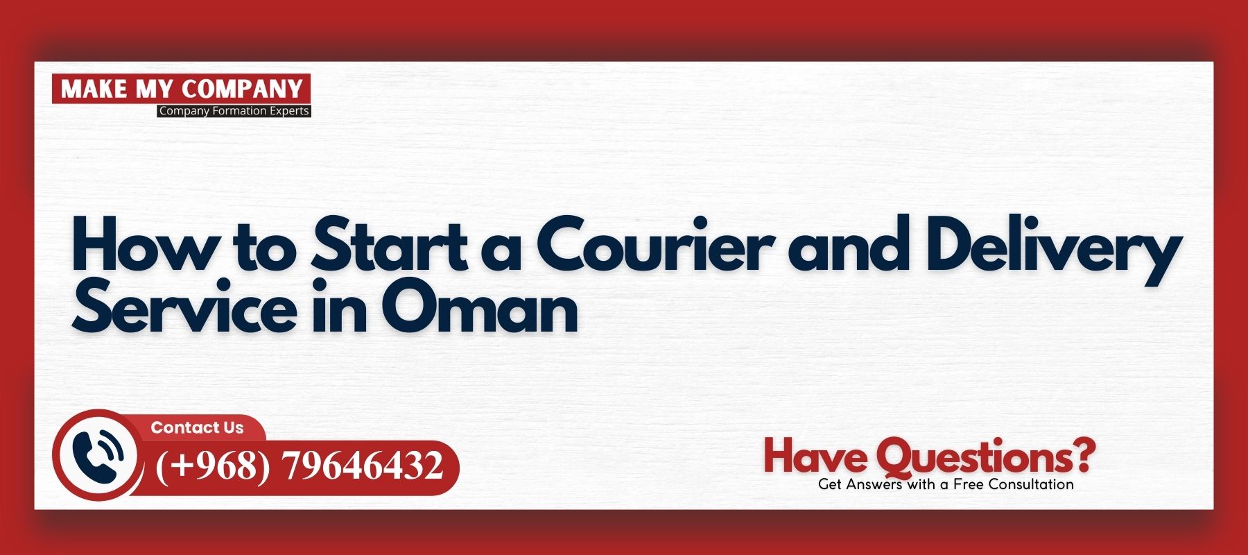 How to Start a Courier and Delivery Service in Oman