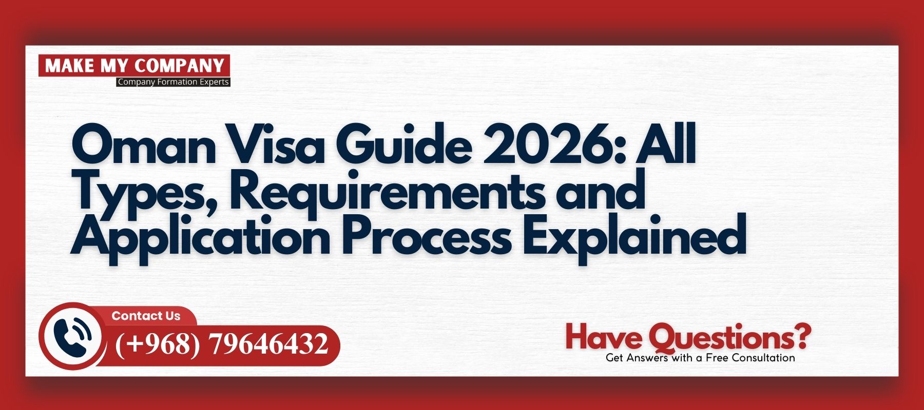 Oman Visa Guide 2026